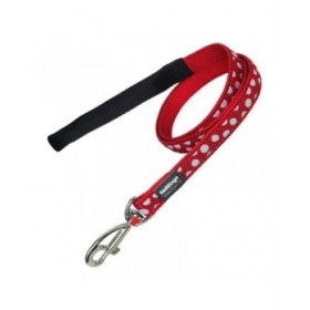 Guinzaglio per Cani Red Dingo Rosso Punti (1,2 x 120 cm)