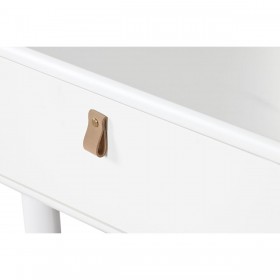 Tavolino da Caffè Home ESPRIT Bianco Naturale Poliuretano Legno MDF 120 x 60 x 40 cm