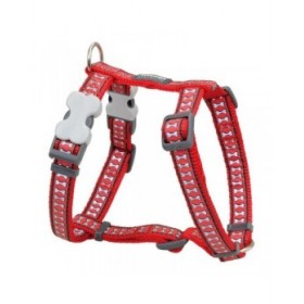 Imbracatura per Cani Red Dingo Rosso Osso Riflettente 30-48 cm