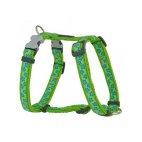 Imbracatura per Cani Red Dingo Style Stella Verde 25-39 cm