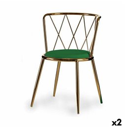 Vaso Home ESPRIT Giallo Verde Ambra Rosa chiaro Metallo 11,5 x 11,5 x 21 cm (3 Unità)