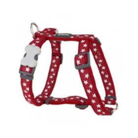 Imbracatura per Cani Red Dingo Style Rosso Stella Bianco 46-76 cm