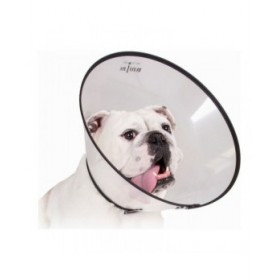 Collare elisabettiano per cani KVP Saf-T-Clear Trasparente (17-30 cm)