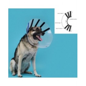 Collare elisabettiano per cani KVP EZ Clear (39-51 cm)