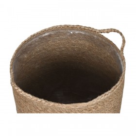 Set di Cestini Home ESPRIT Naturale Fibra naturale 37 x 37 x 41 cm (5 Pezzi)