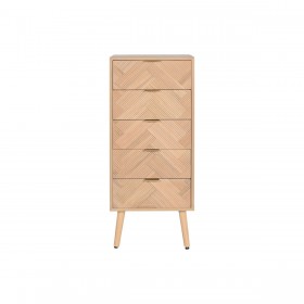 Cassettiera Home ESPRIT Naturale Legno di paulownia Legno MDF 42 x 34 x 101 cm