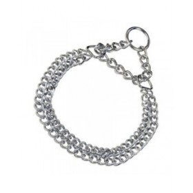 Collare per Cani Hs Sprenger Argentato 2 mm Doppia Maglie (50 cm)