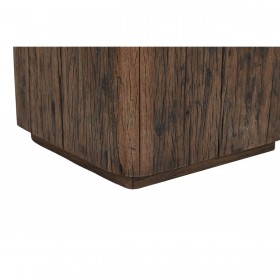 Tavolo aggiuntivo Home ESPRIT Marrone Legno Riciclato 61 x 61 x 50 cm