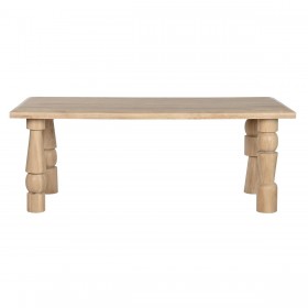 Tavolo da Pranzo Home ESPRIT Naturale Legno di mango 200 x 90 x 76 cm