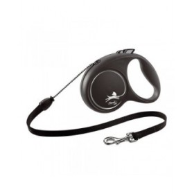 Guinzaglio per Cani Flexi BLACK DESIGN 5 m Taglia M Silver