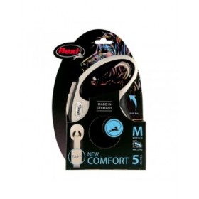 Guinzaglio per Cani Flexi NEW COMFORT 5 m Nero Taglia M
