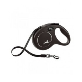 Guinzaglio per Cani Flexi New Classic 5m Nero Taglia L black