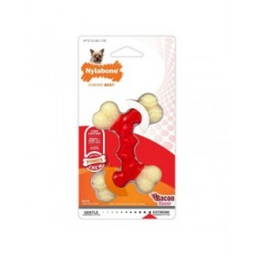 Giocattolo da mordere per cani Nylabone Extreme Chew Doppia Bacon Taglia M Nylon Termoplastico