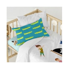 Set di copripiumino HappyFriday Mr Fox Flying boy Multicolore Culla Neonato 2 Pezzi