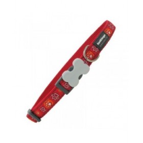 Collare per Cani Red Dingo Impronta di animale (20-32 cm) (1,2 x 20-32 cm)