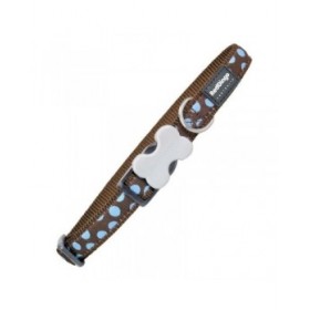 Collare per Cani Red Dingo Style Azzurro Pois (2 x 31-47 cm)