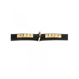 Collare per Cani Gloria Duna Nero Dorato (45 x 2.5 cm)