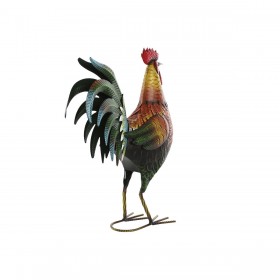 Statua Decorativa Home ESPRIT Multicolore Gallo 34,3 x 14 x 48,3 cm (2 Unità)