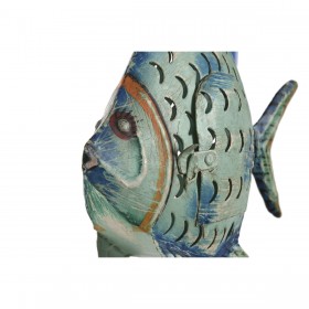 Statua Decorativa Home ESPRIT Pesce Mediterraneo 30 x 7 x 22 cm