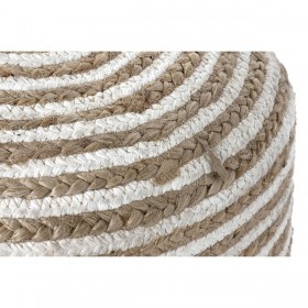 Poggiapiedi Home ESPRIT Juta Legno di eucalipto 40 x 40 x 45 cm