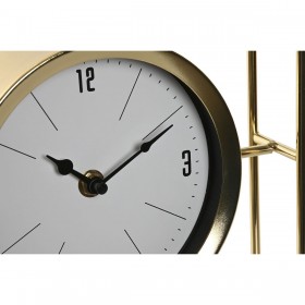 Orologio da Tavolo Home ESPRIT Dorato Metallo Cristallo 21,8 x 6 x 21,8 cm