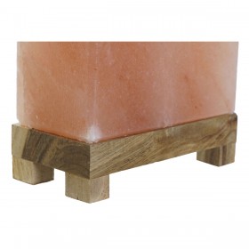 Lampada da tavolo DKD Home Decor Marrone Rosa Esci Acacia 15 W 220 V 17 x 7 x 16 cm