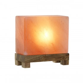 Lampada da tavolo DKD Home Decor Marrone Rosa Esci Acacia 15 W 220 V 17 x 7 x 16 cm