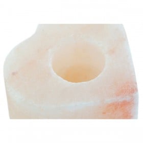 Portacandele DKD Home Decor Rosa Naturale Esci 11 x 11 x 5 cm (2 Unità)
