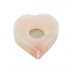 Portacandele DKD Home Decor Rosa Naturale Esci 11 x 11 x 5 cm (2 Unità)