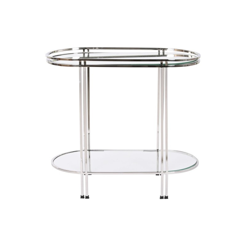 Tavolo aggiuntivo Home ESPRIT Argentato Acciaio Specchio 70 x 35 x 63 cm