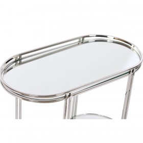 Tavolo aggiuntivo Home ESPRIT Argentato Acciaio Specchio 70 x 35 x 63 cm