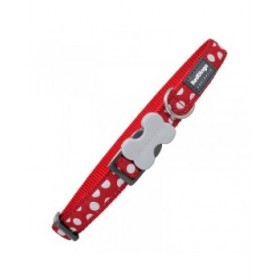 Collare per Cani Red Dingo Pois (2 x 31-47 cm)
