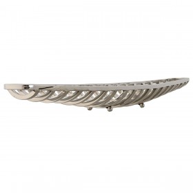 Centrotavola Home ESPRIT Argentato Moderno Cromato 51 x 12 x 6 cm