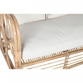Divano Home ESPRIT Bianco Naturale 192 x 72 x 75 cm