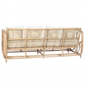 Divano Home ESPRIT Bianco Naturale 192 x 72 x 75 cm
