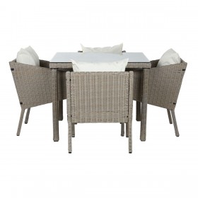 Tavolo con 4 sedie Home ESPRIT 90 x 90 x 72 cm