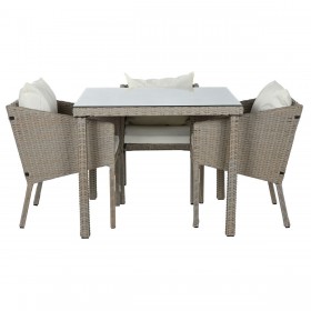 Tavolo con 4 sedie Home ESPRIT 90 x 90 x 72 cm