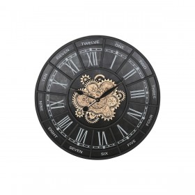 Orologio da Parete Home ESPRIT Nero Ferro 75 x 7 x 75 cm