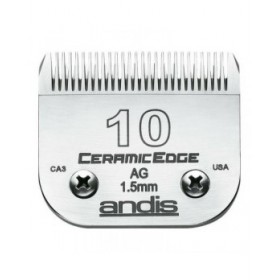 Lame per Rasoio da Barba Andis 10 Ceramica Acciaio Cromato Cane