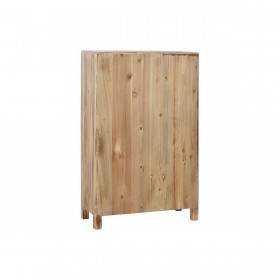Cassettiera Home ESPRIT Nero Naturale Abete Legno MDF Orientale 63 x 27 x 101 cm
