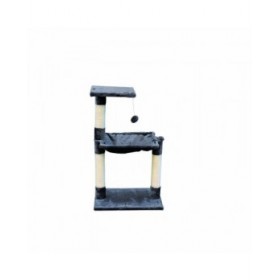 Albero tiragraffi per gatti Gloria 36 x 50 x 83 cm Grigio Legno Acciaio Sisal