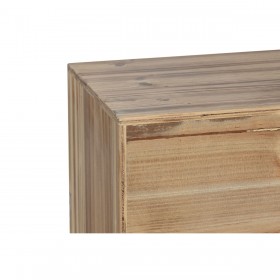 Mobile TV Home ESPRIT Nero Naturale Abete Legno MDF 130 x 24 x 51 cm