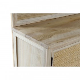 Ingresso Home ESPRIT Naturale Rattan Legno di paulownia Specchio 92 x 40 x 181 cm