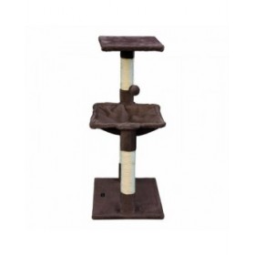 Albero tiragraffi per gatti Gloria 36 x 50 x 83 cm Marrone Legno Acciaio Sisal