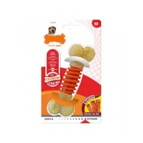 Giocattolo da mordere per cani Nylabone Extreme Chew Pro Action Bacon Taglia M Nylon