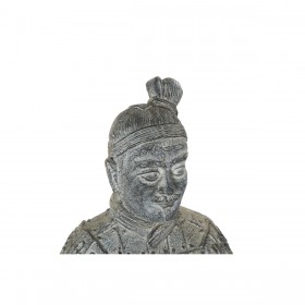 Statua Decorativa Home ESPRIT Grigio chiaro Orientale Guerriero 39 x 35 x 78 cm 33 x 34 x 76 cm
