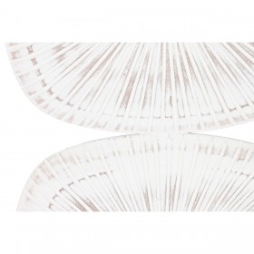 Decorazione da Parete Home ESPRIT Bianco Moderno Finitura invecchiata 89 x 2,5 x 89 cm