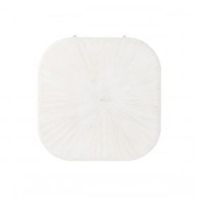 Decorazione da Parete Home ESPRIT Bianco Moderno Finitura invecchiata 89 x 3 x 89 cm