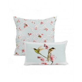 Set di copricuscini HappyFriday Sakura  Multicolore 2 Pezzi