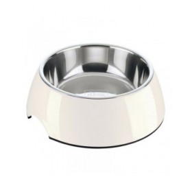 Ciotola per cani Hunter Melammina Acciaio inossidabile Bianco 160 ml (14,5 x 14,5 x 7 cm)